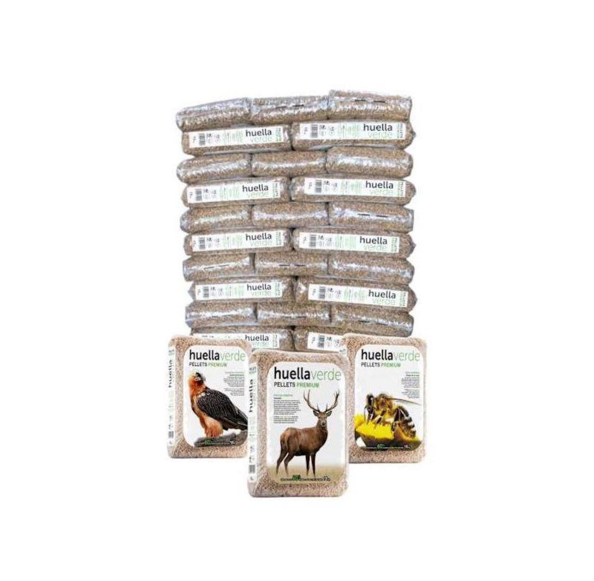 Pellets HUELLA VERDE ENplus A1 – Palete de 77 Sacos de 15 kg (1.155 kg)